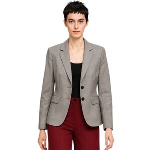 J.Crew Factory Gray Two Button Blazersize 14 Pit To Pit 21in and 26in In Lenght